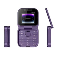 Mini Smartphone Pliable Double SIM avec Gros Boutons, Écran HD, Radio FM, Android 10 pour la Maison et le Bureau