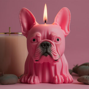 Cute Pet Series Puppy Scented <b>Candle</b> Silicone <b>Mold</b> DIY Creative Handmade Plaster Diffuser Stone <b>Mold</b> - Product Image 3