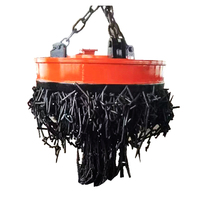 Électroaimant de levage circulaire série MW5, capacité de charge 200 kg, DC220V, pour la manutention de ferraille, de fonte, de lingots, de billes d'acier et de copeaux