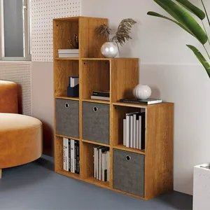 Einfaches modernes Design aus Holz Home Bücherregale Display Rack Kommode im Wohnzimmer