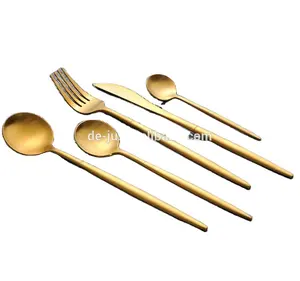 Cutlery Set Wedding Gold Flatware Factory Supplier Stainless Steel Spoon Price
