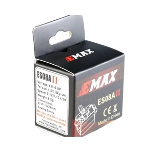 Venta Directa Oficial EMAX <span class=keywords><strong>ES08A</strong></span> <span class=keywords><strong>II</strong></span> Servo Motor Analógico de 9g con Engranajes de Plástico para Modelos RC, Aviones, Drones FPV de Ala Fija y Accesorios - Product Image 6