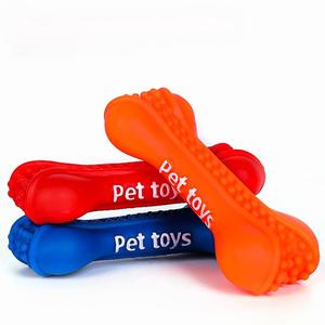 Giocattolo da masticare interattivo in vinile per cani a forma di osso diretto in fabbrica - Product Image 5