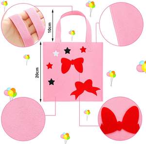 Sac cadeau en feutre multicolore de conception populaire pour les festivals - Product Image 6