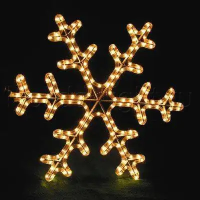 Wheolesale 3d sculpture street christmas snowflakes led motif light