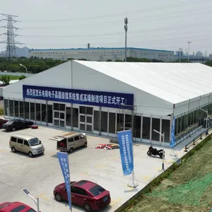 Tenda de festa de casamento de alumínio, tenda para paredes de vidro de luxo ao ar livre, 500 lugares, barraca de casamento, gazebos para venda