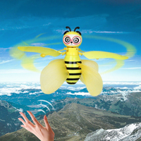 Mini drone abeille volant, jouets à induction, avion électrique en plastique, hélicoptère RC à induction, jouet lumineux à induction, cadeaux pour enfants