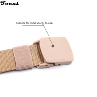 Tactical Belt für Herren aus Nylon Verstellbarer, lässiger, gewebter Gurt im Outdoor-Stil mit nicht metallischer Kunststoffs chnalle