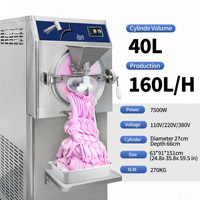 USA op voorraad 40L Tank Italiaanse harde ijsmachine fabrieks prijs Maquina De Helado Duro Batch Freezer Gelato Maker