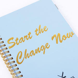 Cuadernos semanales mensuales con espiral <span class=keywords><strong>imprimible</strong></span> por sublimación en blanco tamaño A5 logotipo personalizado impreso personalizado para estudiantes - Product Image 3