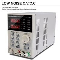 Alimentation électrique numérique programmable réglable de précision KA3005D, alimentation de laboratoire, 30V 5A + prise AC/DC pour ordinateur portable, téléphone
