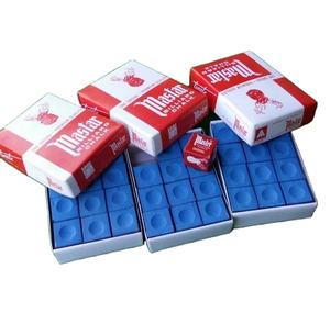 Suministros de billar profesional, accesorios de secado aceitoso personalizados, tiza de billar inglés en polvo, 12 Uds. - Product Image 1