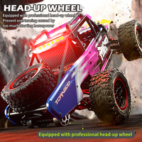 C8805 Thunder God Véhicule RC tout-terrain brushless à l'échelle 1/16, 70 km/h, haute vitesse, 4x4, camion d'escalade avec éclairage, en métal, prêt à l'emploi