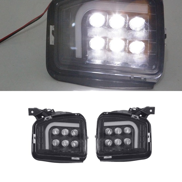 LED Front Bumper Fog Light Daytime Running Light Assembly For Dodge RAM 1500 2013-2017 Body Kit Car Accessories