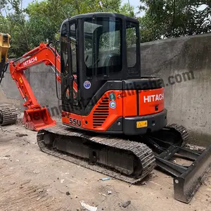 Japan Small Used Hitachi ZX50 Mini Excavator Crawler 5tons Second-hand Digger With Bulldozer Used Hitachi 50
