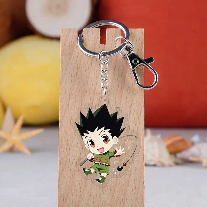 Kawaii Jojos Trending adventure figure jujutsu kaisen anime personaggi dei cartoni animati personalizzato chiaro acrilico portachiavi