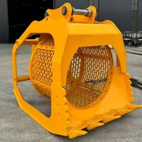 Godet de lavage et de criblage de sable pour canaux fluviaux, séparation sable et pierres, cage de criblage à tambour, godet de criblage hydraulique