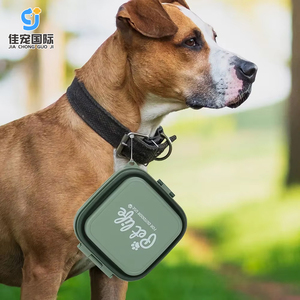 Tazón Portátil de Plástico de Doble Capa para Perros, Diseño Plegable Automático para Viajes Fáciles, para Mascotas, Gatos, para Agua y Comida - Product Image 1