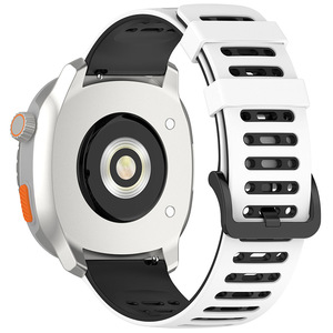 Dual-Color Breathable Silicone Rubber Smart <strong>Watch</strong> Strap Quick Release Sport <strong>Watch</strong> Accessory for Men <strong>Compatible</strong> <strong>Apple</strong> Samsung Mi - Product Image 6