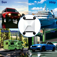 Support de fixation StarOrbit robuste sans outil à double ventouse pour Starlink Mini – Support réglable pour pare-brise et tableau de bord, résistant aux UV pour voiture