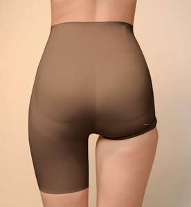 Shorts gainants taille haute pour femme, effet push-up, en maille côtelée, contrôle du ventre, <span class=keywords><strong>anti</strong></span>-<span class=keywords><strong>frottement</strong></span>, sous-robe, body shaper - Product Image 3