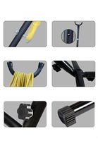 Hamac d'extérieur avec support et filet Loustics Hamac en tissu Support portable en acier pour hamac