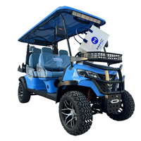 Voiture de golf électrique personnalisée en usine, 72V, 6, 8 ou 10 places, avec panneau solaire, 30-50 km/h, 90 km