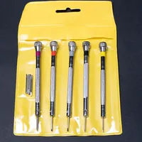 1set 5pcs(0.8mm 1.0mm 1.2mm 1.4mm 1.6mm) Montre Tournevis Montres Outils Kit de réparation Bande Remover Liens Horloger.