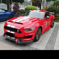 LANGyu 15-17 Pièces de modification de véhicule, capot moteur en fibre de carbone pour Ford Mustang, type Cevini, capot moteur modifié