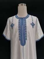 Robe de printemps pour hommes musulmans, grande taille, dernier design de mode, broderie lourde, garniture en dentelle, tissu soyeux brillant, thobes arabes