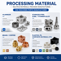 Composants sur mesure en acier inoxydable et aluminium usinés avec précision par CNC pour tournage, fraisage, électroérosion à fil, engrenages, boutons, supports, OEM, ODM