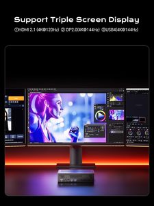 Ván minisforum Ms-a1 Mini Máy Trạm <span class=keywords><strong>AMD</strong></span> 9 9950x64GB Ram 2TB SSD Mini PC, dp/USB-C ba màn hình nhỏ nâng cấp làm mát - Product Image 4