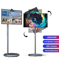 Televisor Inteligente Portátil de 27 Pulgadas, 1080P, Pantalla Móvil Inteligente Interactiva, Android 15, Monitor Portátil, Señalización Digital Inalámbrica