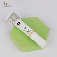 Tube souple de luxe blanc ABL personnalisé D25 15ml-30ml pour pommade, correcteur, sérum pour les yeux, crème, avec embout applicateur