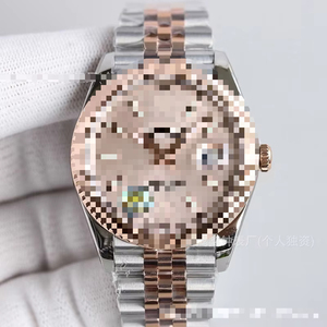 <span class=keywords><strong>Montre</strong></span> pour homme RObax Perpetual 41 mm, bracelet en acier inoxydable bicolore à cinq maillons, lunette cannelée, étanche, <span class=keywords><strong>montre</strong></span> à aiguilles - Product Image 4