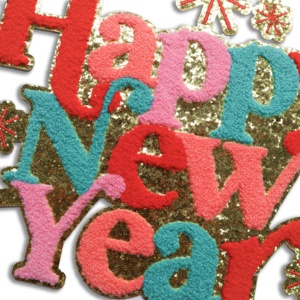 <span class=keywords><strong>2025</strong></span> nóng bán giáng sinh/năm mới Chenille sắt trên các bản vá lỗi lớn thêu logo tùy chỉnh năm mới vá cho quần áo - Product Image 1