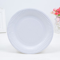 Assiettes en papier jetables de 7 pouces pour pique-niques, barbecues, fêtes, fournitures pour fêtes d'anniversaire, assiettes en papier pour la peinture à la maternelle