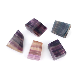Wholesale Healing <b>Crystal</b> Freeform Faced Rainbow Layers Fluorite Freeform for Decoration - Product Image 2