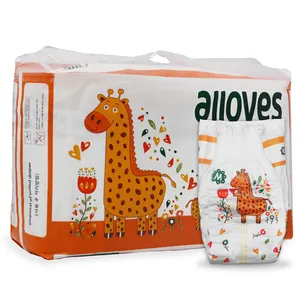 Alloves pañales ultra finos Pantalones de bebé pañal desechable distribuidores