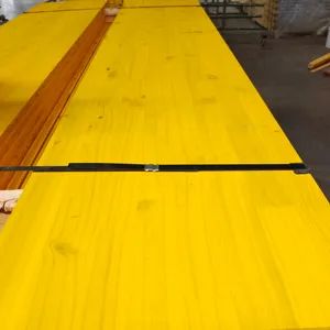 3 kat doka kalıp kontrplak panoları inşaat için 27mm 3ply sarı perde paneli