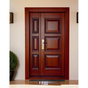 Porte d'entrée double en bois massif pour <span class=keywords><strong>maison</strong></span> de luxe - Product Image 2