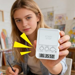 Multi-Function Digital Kitchen <b>Timer</b> Big Logo LCD Display Remote Control Eco-Friendly 120-Minute Countdown Backlight - Product Image 3