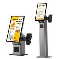 Kiosque de commande de restaurant à écran tactile, format et taille personnalisés, avec SDK, scanner et imprimante, modèle sur pied – Vente chaude directe usine