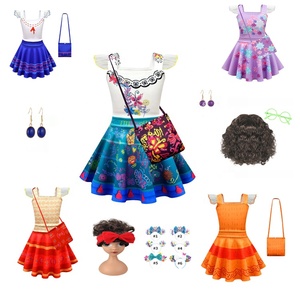 <span class=keywords><strong>Encanto</strong></span> Mirabel disfraz vestidos niños niñas princesa vestido <span class=keywords><strong>Encanto</strong></span> Cosplay Halloween carnaval disfraces con accesorios gratis - Product Image 6