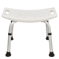 Chaise de douche et de toilette portable en alliage d'aluminium 150 kg pour personnes âgées