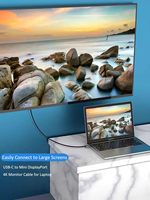 4K 60Hz USB C zu Mini DisplayPort Mini DP Kabel für MacBook Pro MacBook Air, iPhone 15 16 und mehr