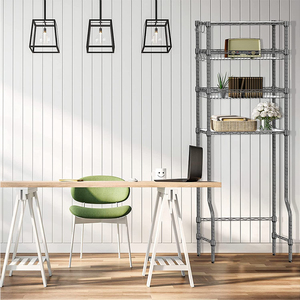 Scaffali da bagno a 4 livelli sopra il ripiano del water sopra lo scaffale del bagno indipendente - Product Image 5
