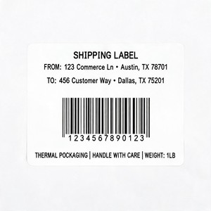 Rouleau d'<span class=keywords><strong>étiquette</strong></span>s thermiques directes personnalisées OEM 4x6 100x150mm sans BPA, <span class=keywords><strong>étiquette</strong></span>s d'expédition en gros pour entrepôt e-commerce - Product Image 3