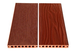 Pavimentazione Composita WPC <span class=keywords><strong>in</strong></span> Terracotta <span class=keywords><strong>per</strong></span> <span class=keywords><strong>Esterni</strong></span>, Impermeabile, Antiscivolo, con Nucleo Cavo, Sistema a Incastro, Effetto Legno - Product Image 4