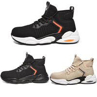 Diansen LBX782 S3 Fly-tissé respirant Anti-écrasement antidérapant Anti-résistant chaussures de sécurité sécurité